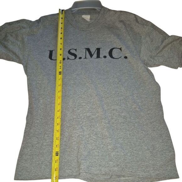 VINTAGE US Marine Corps T-Shirt 80s L See Meausrements - Picture 4 of 8